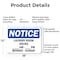Signmission Laundry Room Hours _ Am To _ Pm Monday, 18 in W x Rectangle, Aluminum OS-2PACK-NS-A-1218-L-13979 - alternate 4